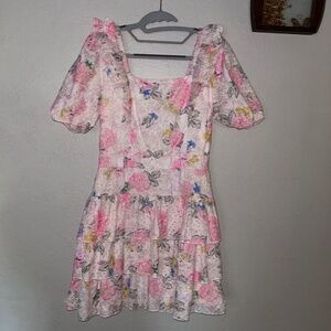 Adelyn Rae embroidered eyelet dress